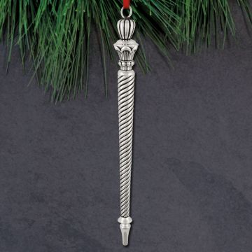 2023 Barrett + Cornwall Les Arces Icicle Sterling Ornament image