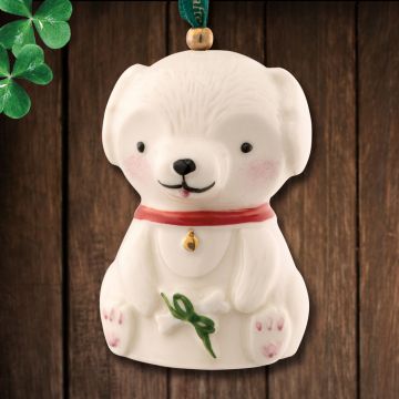 Belleek Doggy Porcelain Ornament image
