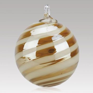 Glass Eye Nutmeg Swirl Designer Series Ornament image