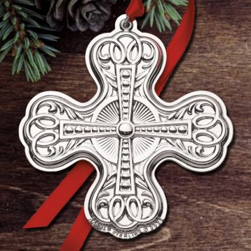 2022 Gorham Cross 9th Edition Sterling Ornament image