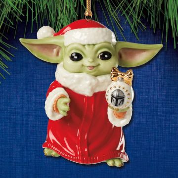 Lenox Star Wars Grogu Santa Porcelain Ornament image