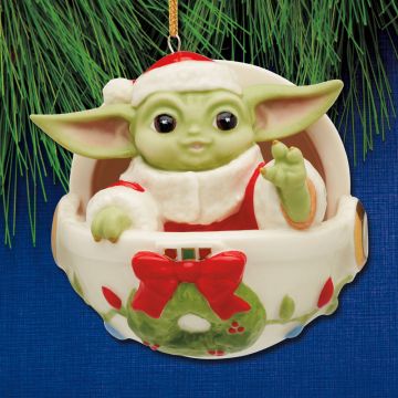 2024 Lenox Star Wars Grogu in Hover Pram Porcelain Ornament image