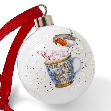 Royal Worcester Cup of Cheer Bauble Ornament image