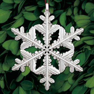 2021 Sterling Collectables Snowflake 9th Edition Sterling Ornament image