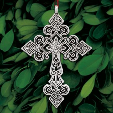 2023 Sterling Collectables Crowned Cross 7th Edition Sterling Ornament image