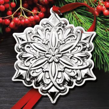 2021 Towle Old Master Snowflake 32nd Edition Sterling Ornament image