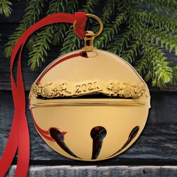 2021 Wallace Sleigh Bell 32nd Edition Goldplate Ornament image