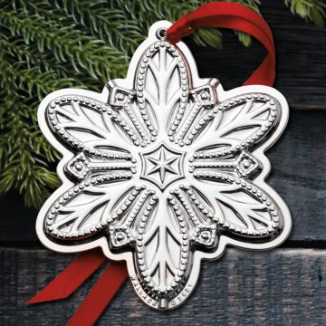 2021 Wallace Snowflake 2nd Edition Silverplate Ornament image