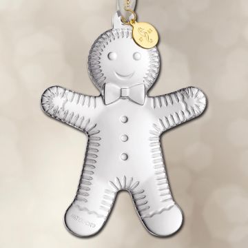 Waterford Gingerbread Man Crystal Ornament image