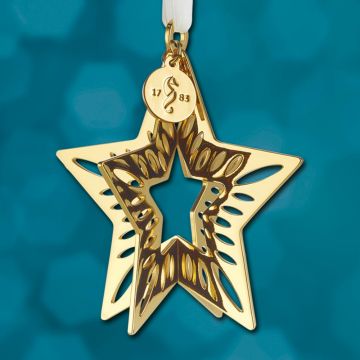 Waterford Star Golden Ornament image