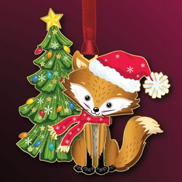 2024 Beacon Design Holiday Fox Ornament image