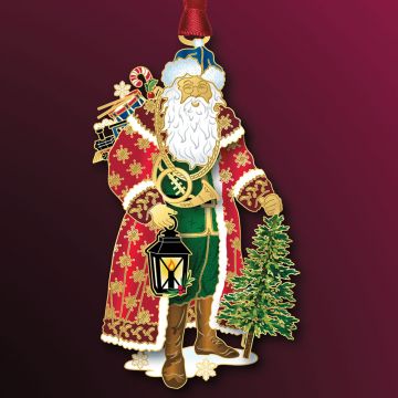 2024 Beacon Design Vintage Santa Ornament image