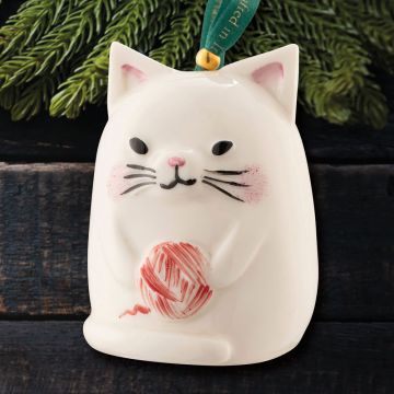 2024 Belleek Kitty Cat Porcelain Ornament image