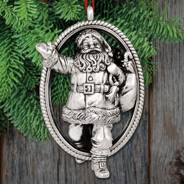 2016 Barrett + Cornwall Santa Claus Sterling Ornament image