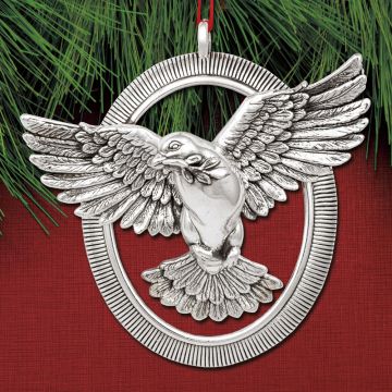 2020 Barrett + Cornwall Radiant Dove Sterling Ornament image
