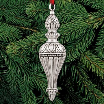 2015 Barrett + Cornwall Classical Finial Drop Sterling Ornament image