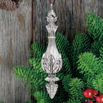 2018 Barrett + Cornwall Cathedral Finial Drop Sterling Ornament image
