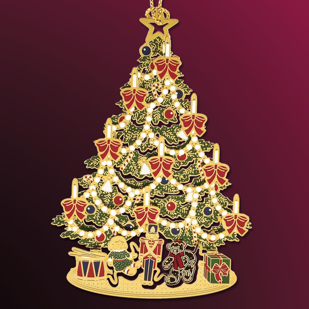 beacon design classic christmas tree ornament sterling engravable sterling silver christmas ornaments