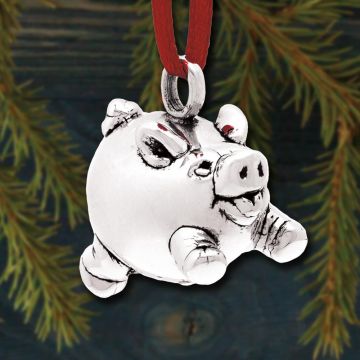 Galvanique Chinese Zodiac Pig Sterling Pendant Ornament image