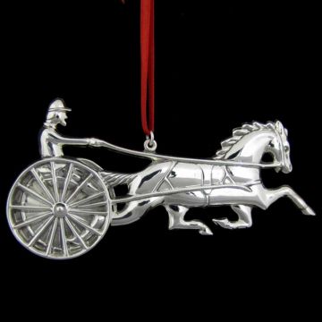* Gorham Horse & Sulky American Heritage Sterling Ornament image