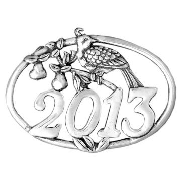 2013 Hand & Hammer Partridge Annual Sterling Ornament image