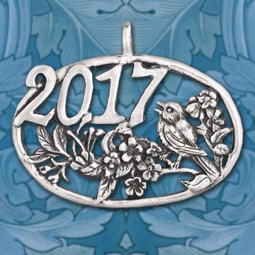 2017 Hand & Hammer Bird Annual Sterling Ornament image