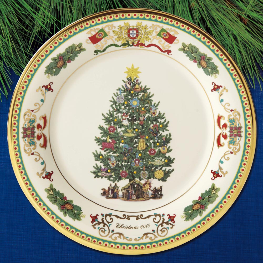 2018 Lenox Trees Around the World Portugal Plate Sterling Collectables