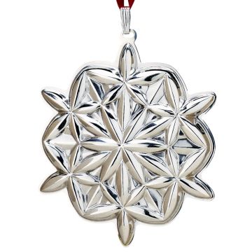 2006 Waterford Reed & Barton Lismore Snowflake Sterling Ornament image