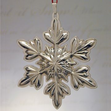 2007 Reed & Barton Waterford Lismore Snowflake Sterling Ornament image