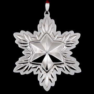 2001 Reed & Barton Waterford Lismore Snowflake Sterling Ornament image