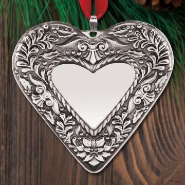 2019 Reed & Barton Heart 2nd Sterling Ornament image