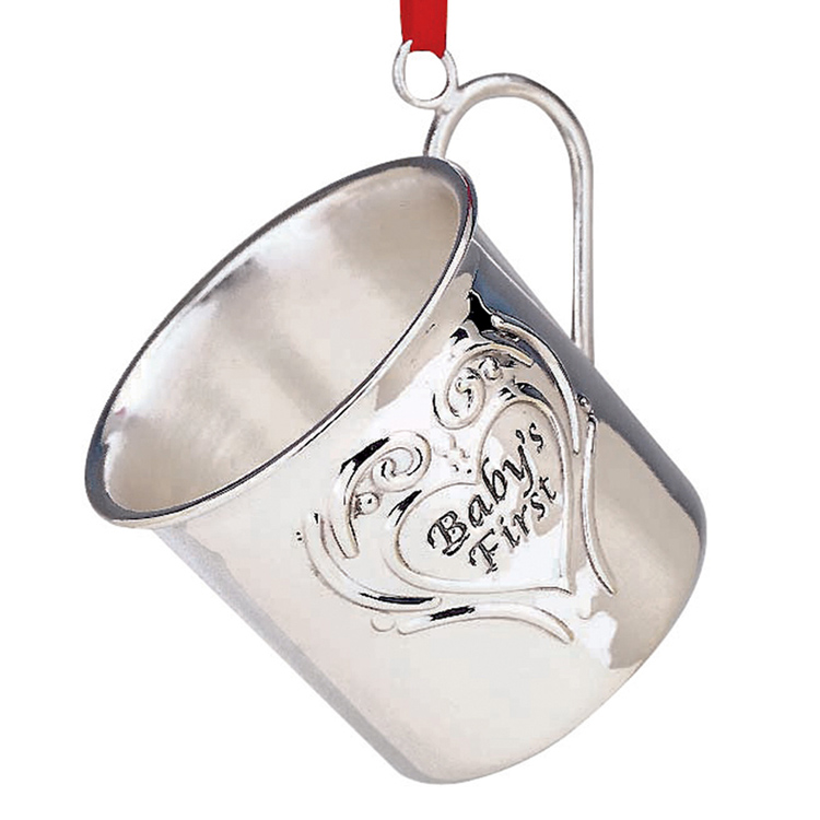 2013 reed barton baby 39 s first cup dated sterling engravable sterling silver christmas ornaments