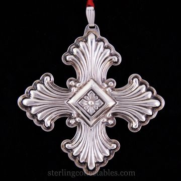 1973 Reed & Barton Cross Sterling Ornament image