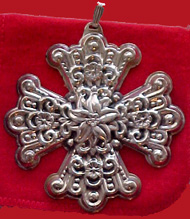 1974 Reed & Barton Cross Sterling Ornament image