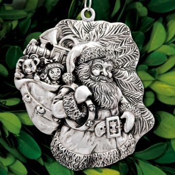 2015 Sterling Collectables Jolly Santa 1st Edition Sterling Ornament image