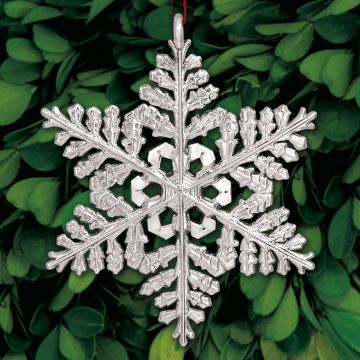 2018 Sterling Collectables Snowflake 6th Edition Sterling Ornament image