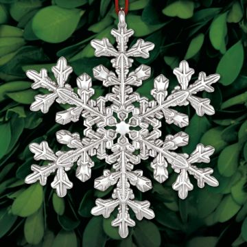2020 Sterling Collectables Snowflake 8th Edition Sterling Ornament image