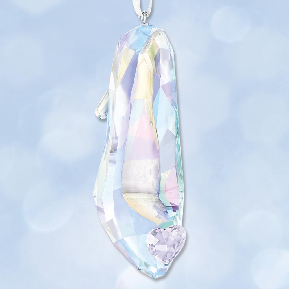 2017 Swarovski Cinderella's Slipper Crystal Ornament Sterling