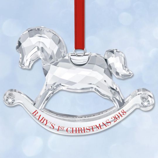2018 swarovski babys first christmas crystal ornament sterling crystal first christmas ornament