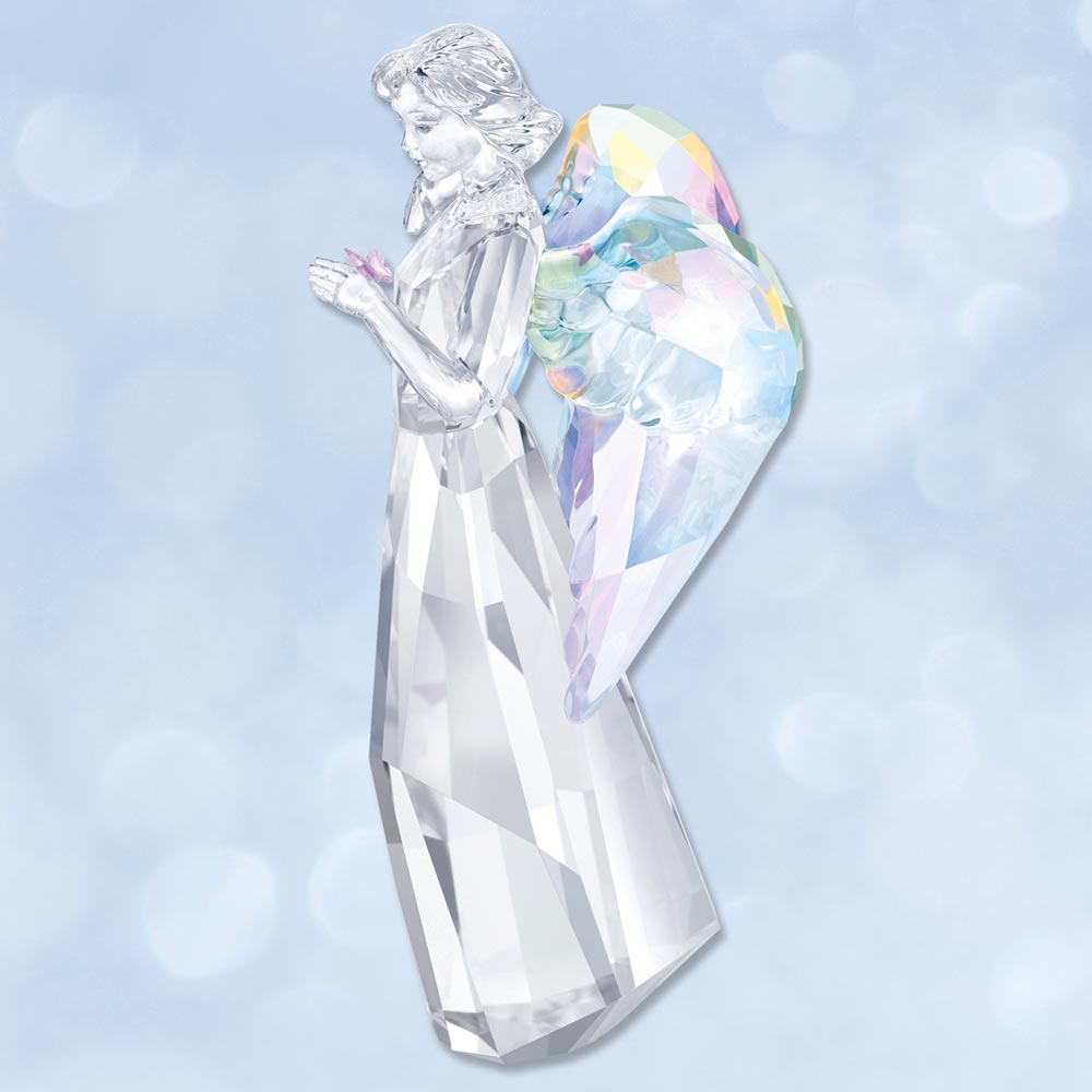 2018 Swarovski Angel with Butterfly Crystal Figurine Sterling