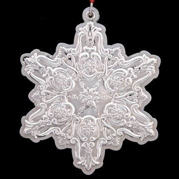 1990 Towle Old Master Snowflake 1st Edition Sterling Ornament image