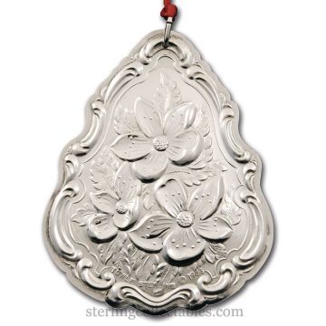 1983 Towle Floral Medallion Sterling Ornament image