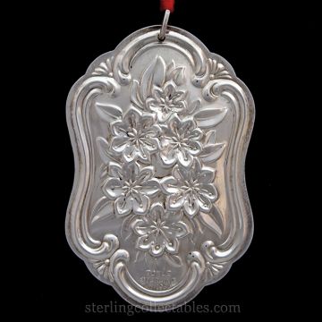 1986 Towle Floral Medallion  Sterling Ornament image