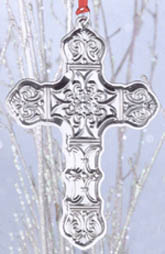 2004 Towle Cross Ornament Sterling image