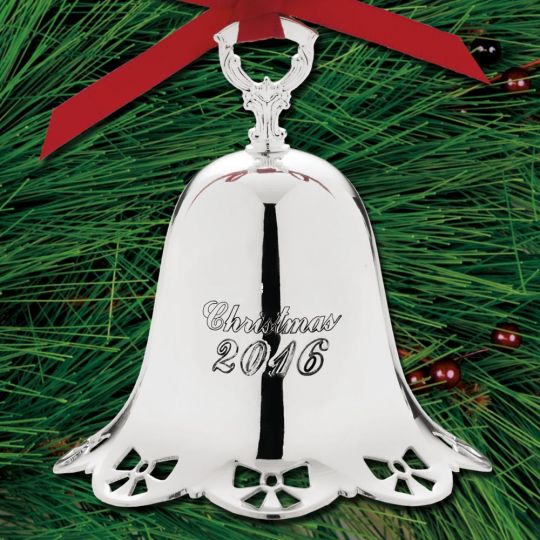 2016 towle pierced bottom bell 37th edition silverplate ornament towle christmas ornaments