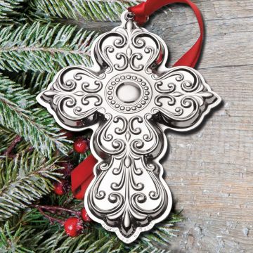 2017 Towle Cross 25th Edition Sterling Ornament image