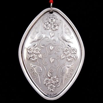 1974 Towle 12 Day Four Calling Birds Sterling Ornament image