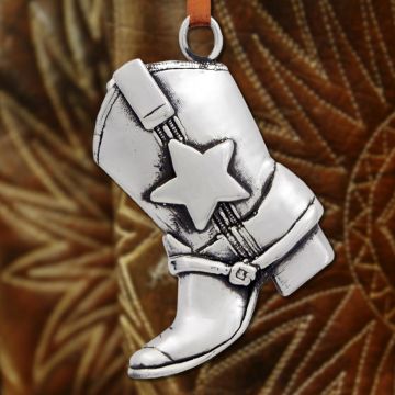 Vilmain Liberty Cowboy Boot Sterling Ornament image