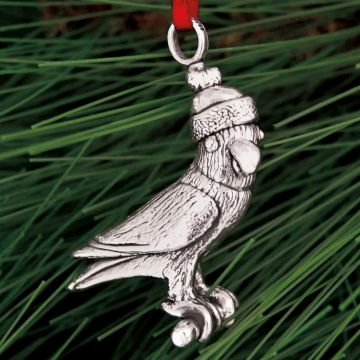 Vilmain Merry Parrot Mini Sterling Ornament image