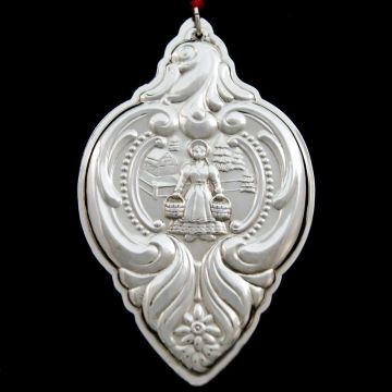 1995 Wallace 12 Day 8 Maids Sterling Ornament image